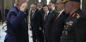 Beştepe’de tarihi anlar Trump, Ankara Garnizon Komutanı’na asker selamı verdi