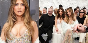 Jennifer Lopez, transparan elbisesiyle tüm bakışları üzerine topladı