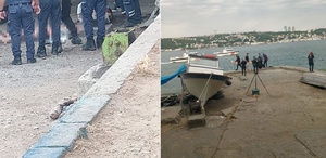 Midye toplamak için denize giren bir grup vatandaş cesetle karşılaştı