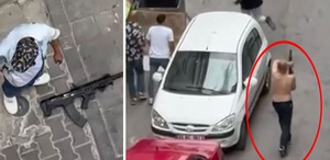 İzmir’de sokak ortasında tüfekle dehşet saçan şehir magandaları kıskıvrak yakalandı