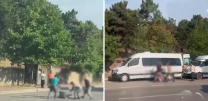 Kocaeli’de 4 kişilik grup, bir kişiyi cadde ortasında demir sopalarla darbetti