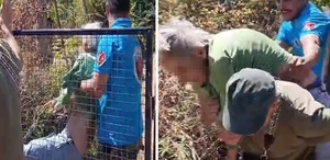 Kendini yakmak isteyen yaşlı kadın makilik alanı ateşe verdi