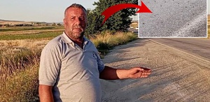 Tokat’ta binlerce kurbağa kara yolunu istila etti