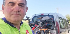 Bisikletli Semih Özer otomobil çarpması sonucu hayatını kaybetti