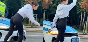 Trafik cezasına üzüleceğine bakın ne yaptı