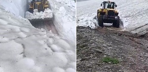 Türkiye kavrulurken Kars’ta 3 metre kar şaşkınlığı