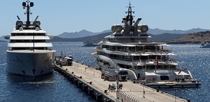 Bodrum’a demir atan iki lüks yat, toplam 615 ton yakıt aldı