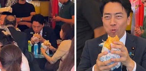 Japonya Savunma Bakanı Koizumi’den İstanbul’da “uskumru sandviç“ paylaşımı