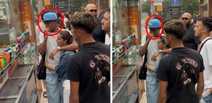 Helal olsun sana O da herkes gibi kuyruğa girip yemeğini almayı bekledi