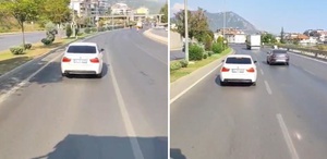 Olaya giden itfaiyeye yol vermeyen sürücü yaptığına pişman edildi
