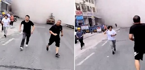 Bir anda yerle bir oldular Çok sayıda kişi enkaz altında kaldı