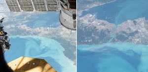 NASA’nın İstanbul görüntüleri hayran bıraktı Boğaz turkuaza büründü