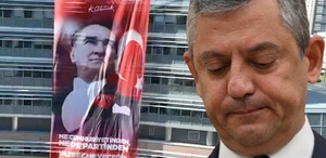 CHP Genel Merkezi’nde dikkat çeken afiş