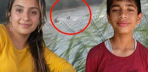 Eda ve Şahin’in nehirde akıntıya kapıldıkları anlar kamerada