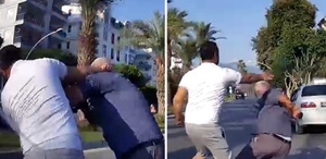 Yaşlı adamın yere düştüğü yumruklu trafik kavgasının yeni görüntüleri ortaya çıktı