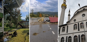 Fırtına Amasya’yı yıktı geçti: 41 evin çatısı uçtu, caminin minaresi yıkıldı