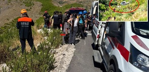 Antalya’da korkunç kaza: Uçuruma yuvarlanan otomobildeki 5 kişi can verdi