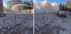 Elazığ’da 5 katlı bina korna sesi ile yıkıldı