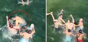 Boğulma tehlikesi geçiren kişinin yeri dronla tespit edilip kurtarıldı