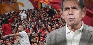 Galatasaray taraftarından Okan Buruk ve Dursun Özbek’e sert tepki