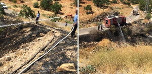 Nizip’te fıstık tarlası yangını: Bir kişi ölü bulundu
