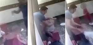 8 yaşındaki çocuğu ölüme itti Kahreden anlar kamerada