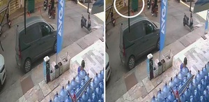 Kediyi yerden alıp fırlattı, görüntülere tepki yağdı