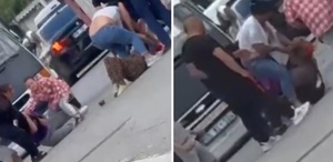 Çorum’da kadınların kavgası kamerada