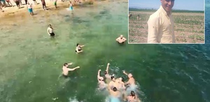 Denizde dronla yeri belirlenip kurtarılan genç, hastanede hayatını kaybetti