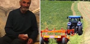 Ot biçme makinesine sıkışan çiftçi feci şekilde can verdi