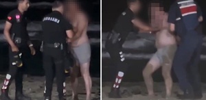 Alkollü Vatandaş Denize Girmeye Çalıştı