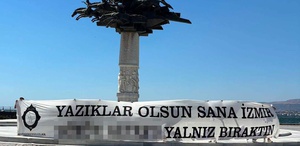 Altay taraftarından şehre tepki
