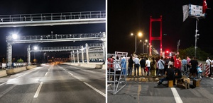 15 Temmuz Şehitler Köprüsü “Asırlık Gece“ Belgesel çekimleri kapsamında trafiğe kapatıldı