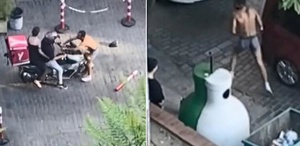 Yarı Çıplak Şahıs Motosikletin Önüne Atladı, Dayak Yedi ve Gözaltına Alındı