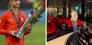 Ronaldo garajını açtı Milyon dolarlık arabaları ortaya çıktı