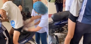 Hastaneye yetişemedi Bebeğini motosiklet üzerinde dünyaya getirdi