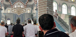 Camide hutbe dinlemeyen cemaate imamdan sert tepki: Böyle devam ederseniz ineceğim