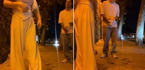 Eşiyle yürürken sivil polis bir anda yanlarına geldi Sebebini açıklayınca şaşırdılar