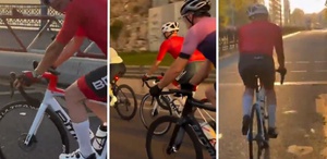 Görevden alınan eski vali Çiçekli İstanbul’da ortaya çıktı, Galata’da pedal çevirdi