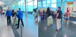 Uçağı kaçırınca kalkışı engellemeye çalışan yolcu gözaltına alındı