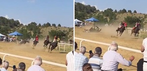 Kastamonu’da festivalde at yarışında kaza: 1 jokey yaralı, 2 at öldü
