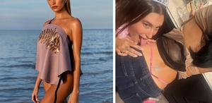 Ünlü model partide sınırları zorladı Yaptığı hareket şaşırttı