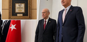 Bahçeli’den Kurtulmuş’a “Birliğin Gücü Milli İradenin Kararı“ temalı hediye