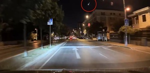 Büyükçekmece’de gök taşının düşme anı kamerada