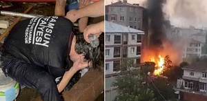 Tüpler art arda patladı, 4 kişi hastanelik oldu