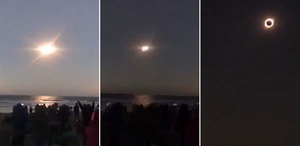 İzlanda’da gündüz geceye döndü Güneş tutulması böyle görüntülendi