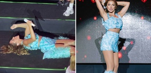 Hadise konserinde yerde dans etti O anlar çok konuşuldu