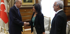 Cumhurbaşkanı Erdoğan, DEM Parti heyetiyle görüşüyor Demirtaş dahil masada 5 konu var