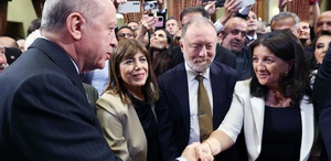 DEM Parti heyeti Erdoğan’la görüşmek için Külliye’de Demirtaş dahil masada 5 konu var