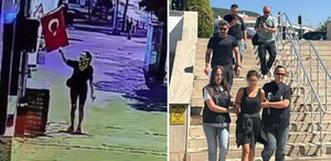 Ters kelepçe ile alındı İşte bayrağımızı yakan o alçağın savunması